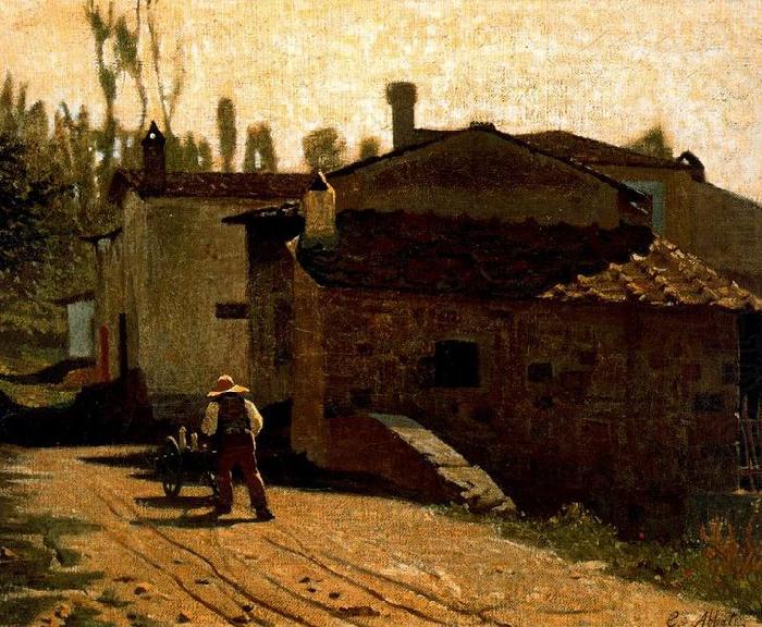 Giuseppe Abbati Abbati Lattaio di Piagentina china oil painting image